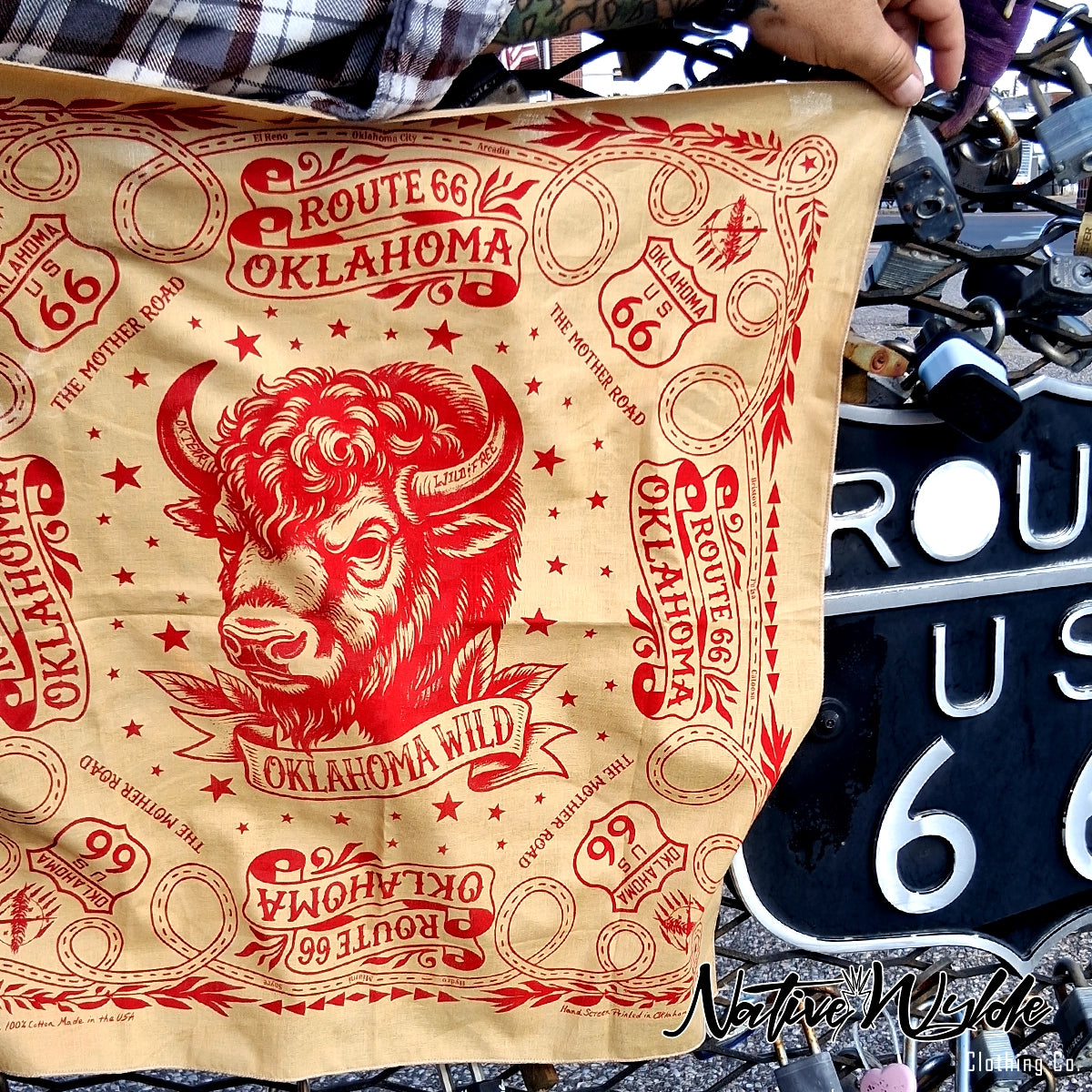Buffalo Route 66 Bandana